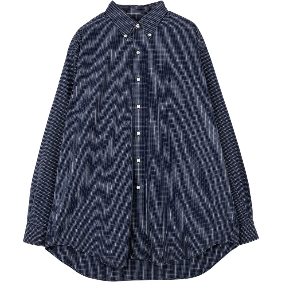 古着 ラルフローレン Ralph Lauren BLAKE 長袖 ボタンダウンチェックシャツ メンズL相当/eaa677935