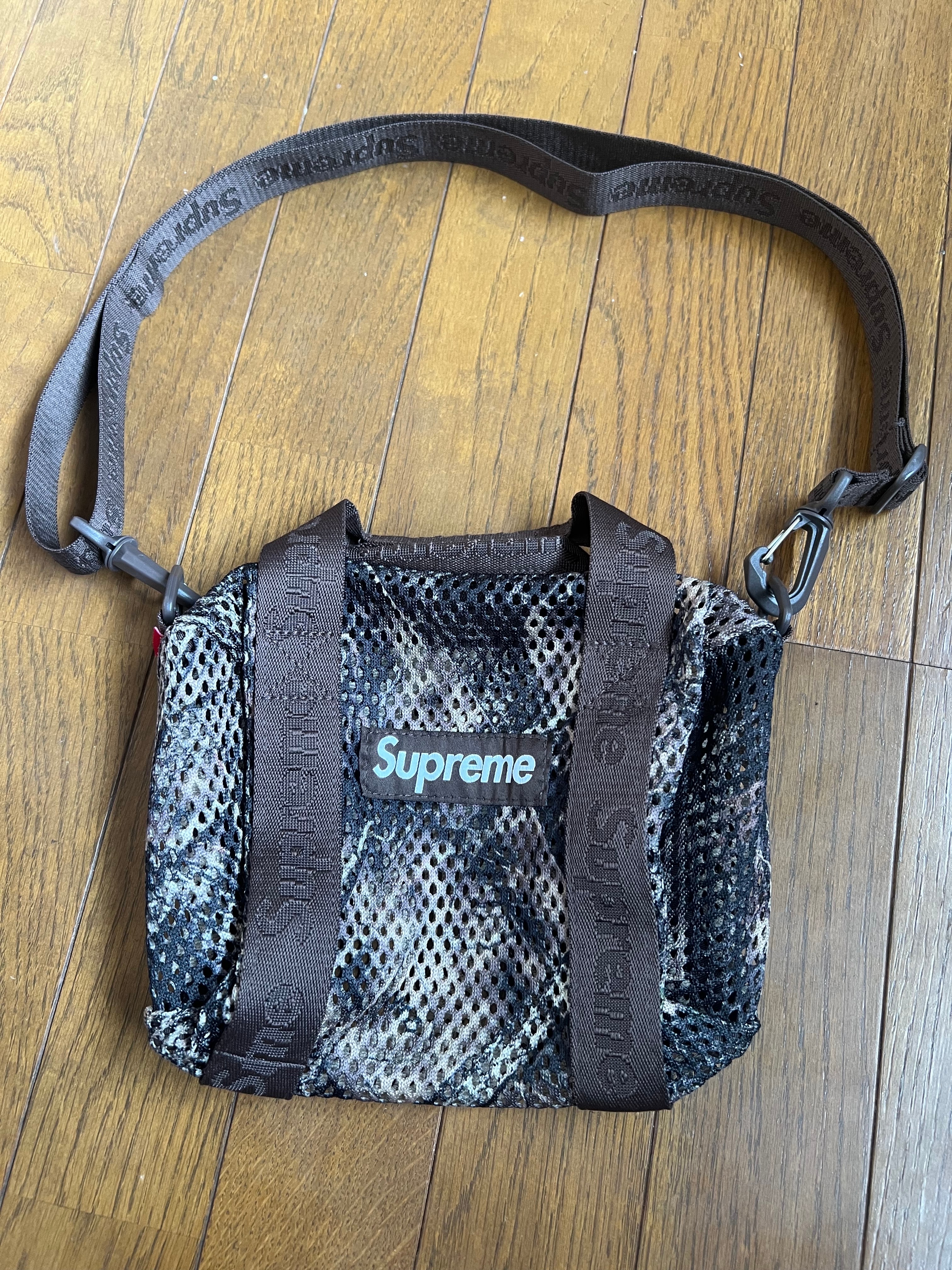 Supreme Mesh Mini Duffle Bag "TrueTimber Kanati Camo" (25SS)