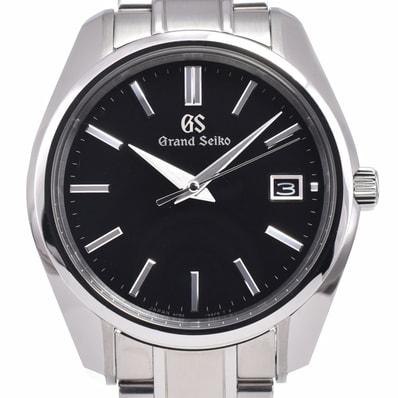 セイコー SEIKO SBGV207/9F82-0AA0 グランドセイコー ヘリテージコレクション デイト ブラック クォーツ メンズ 美品 腕時計 P#148979