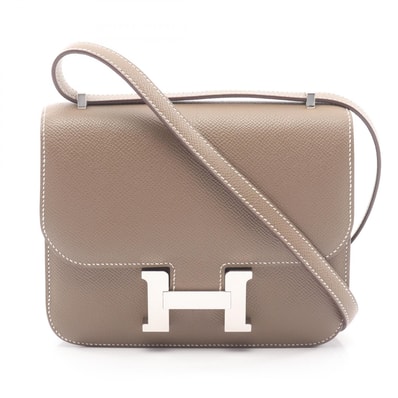 エルメス HERMES コンスタンス3 ミニ ミロワール ショルダーバッグ バッグ レザー ヴォーエプソン ヴォーエプソン エトゥープ B刻印(2023年製造) レディース グレー系 083905CK 【中古】