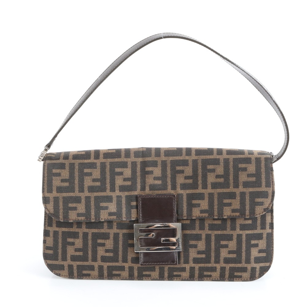 ■美品 フェンディ ズッカマンマバケットショルダーバッグ