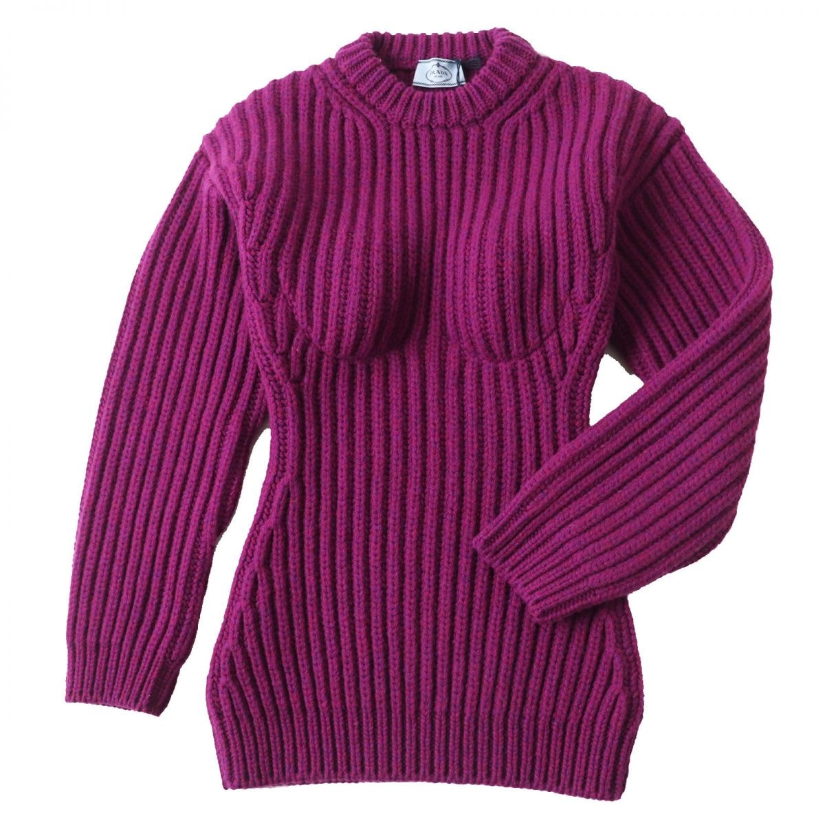 【ドンドン見直し】未使用品 プラダ
 セーター パープル レディース 36