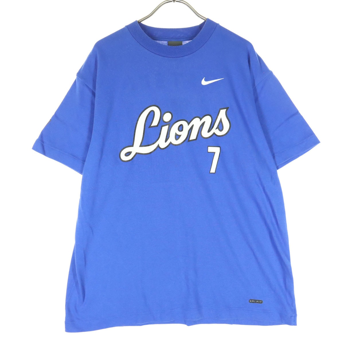 NIKE ナイキ 日本製 スウッシュ 半袖 Tシャツ XL ブルー 埼玉西武ライオンズ
