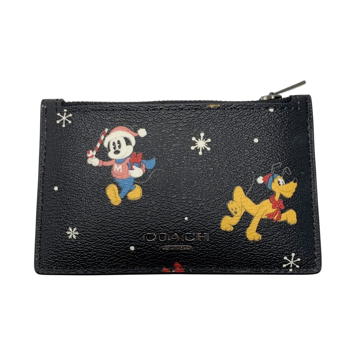 ☆☆COACH コーチ ×ディズニー カードケース CM725 ブラック×マルチ レディース