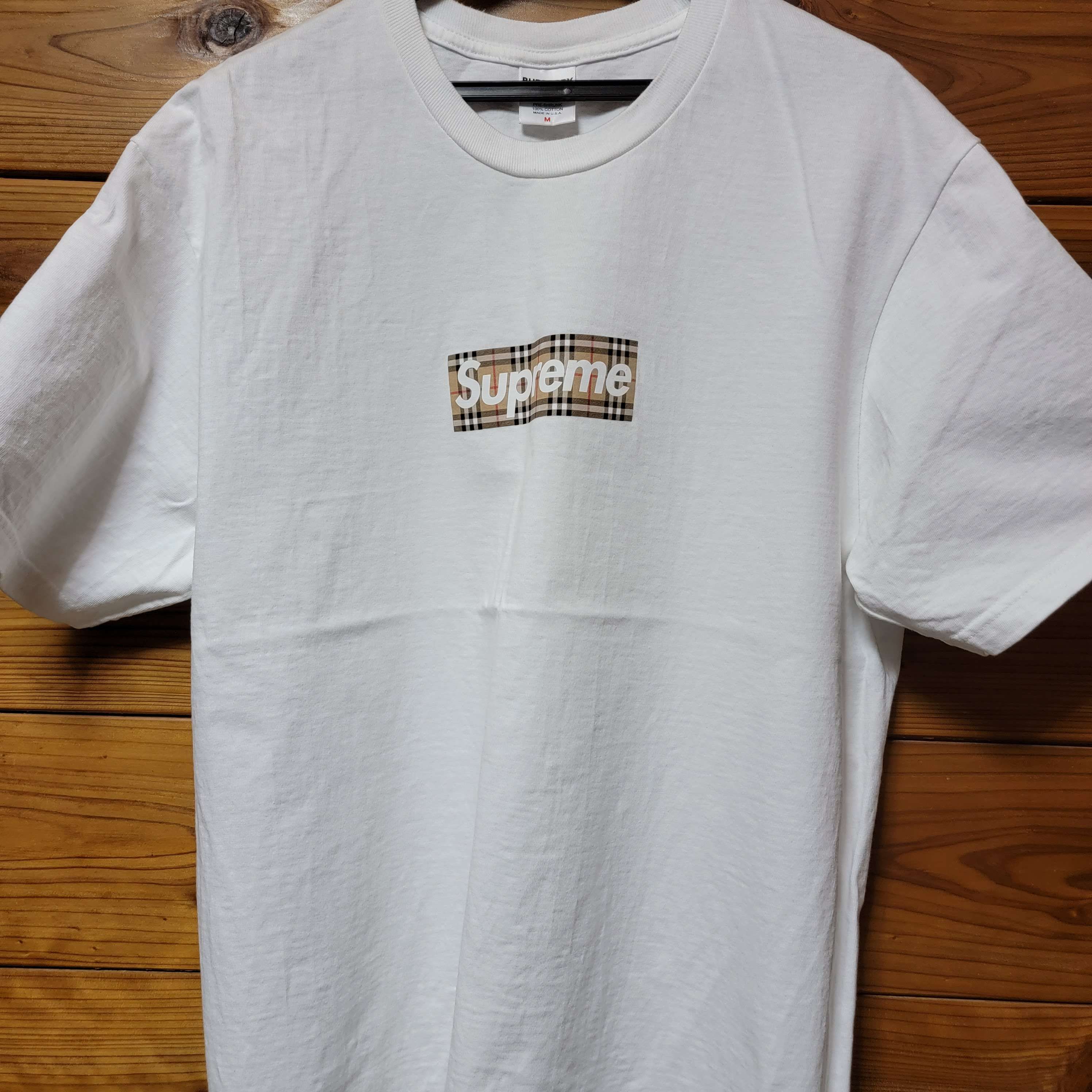 Supreme / Burberry Box Logo Tee "White"