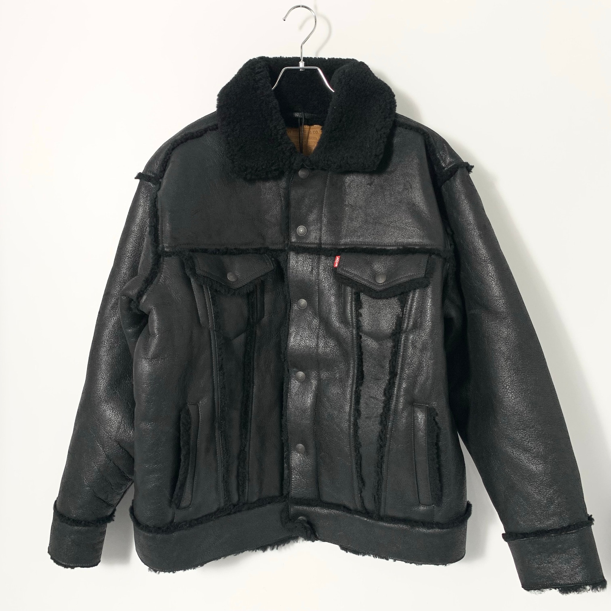 Levi's Shearling Olympia Trucker Jacket "Black"