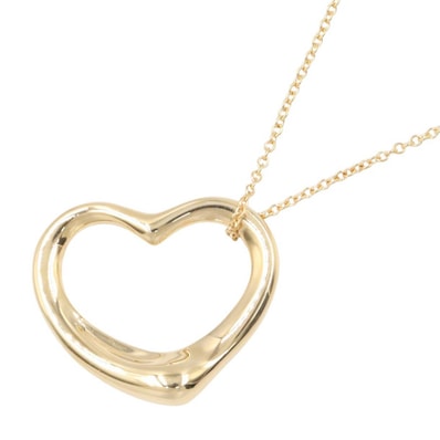ティファニー TIFFANY&CO オープンハートネックレス ラージ ネックレス ジュエリー K18(イエローゴールド) レディース ゴールド系 【中古】
