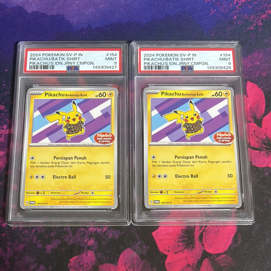 PSA10】バティックシャツを着たピカチュウ (ネイティオ柄) P [SV-P 154