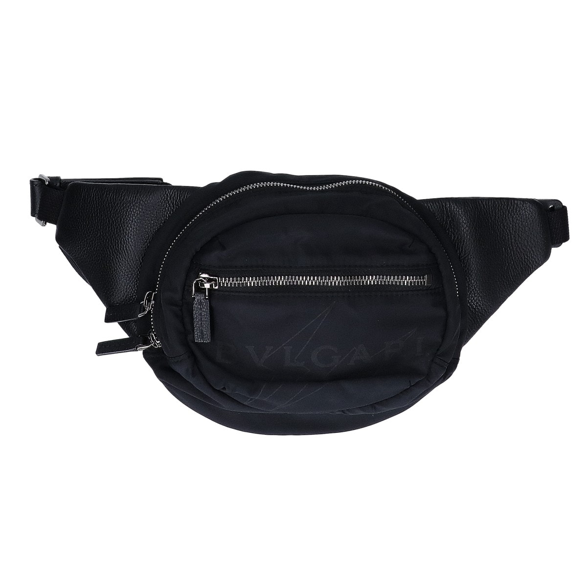 ブルガリ ｘFRAGMENT【美品】290773 ロゴ入り ナイロンｘレザー