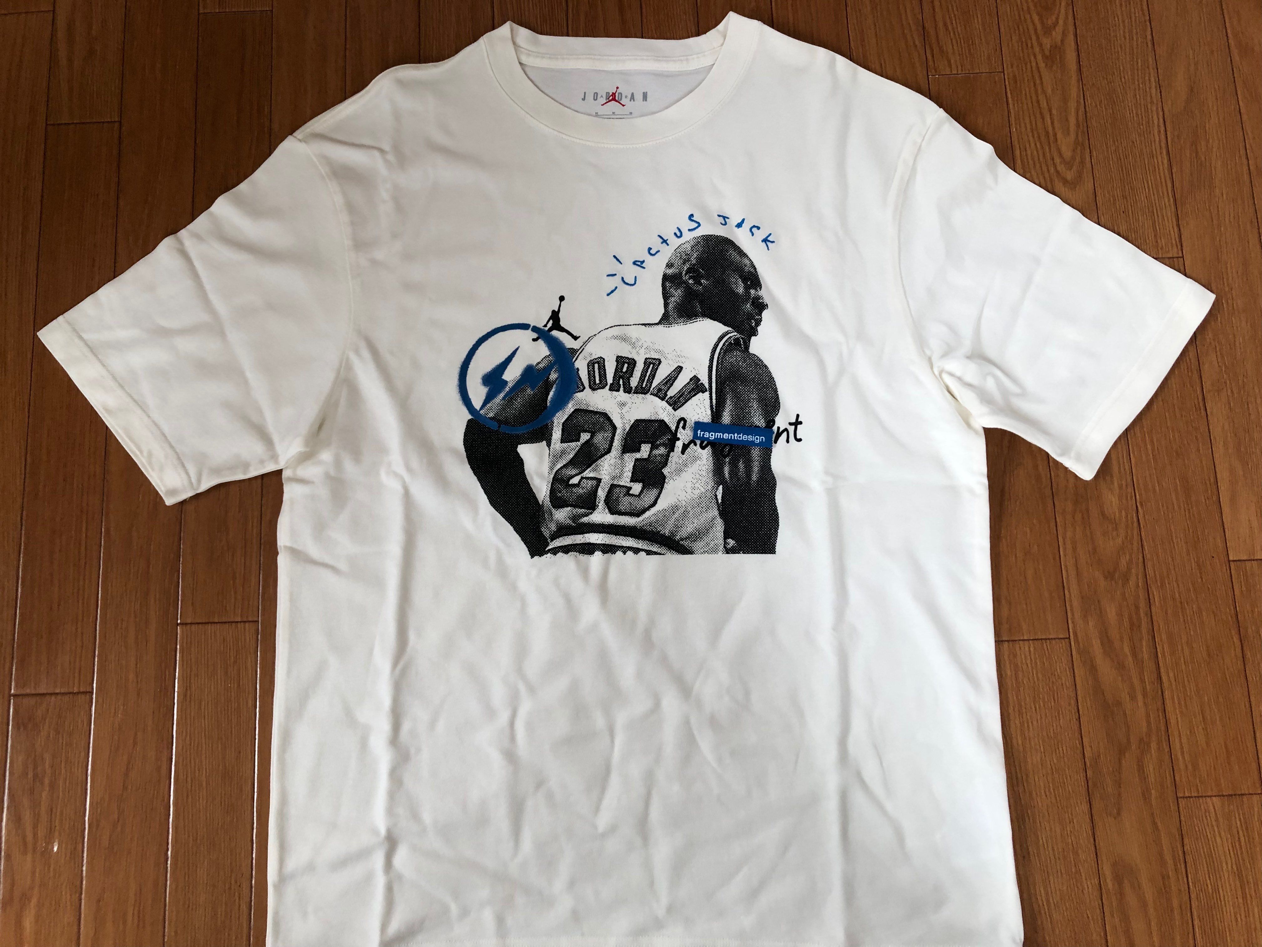 Air Jordan Travis Scott Fragment Tee "White"