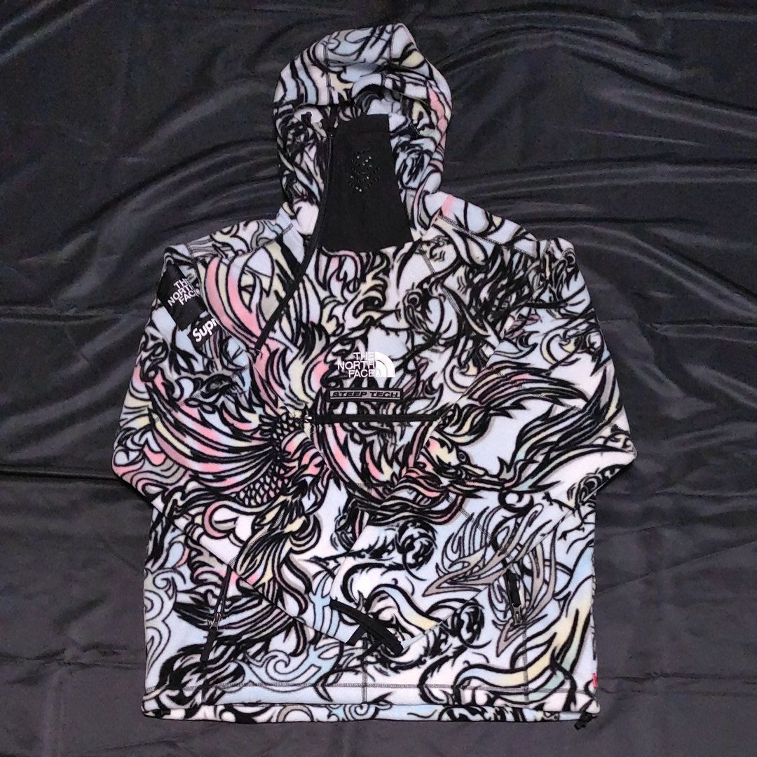 Supreme x The North Face Steep Tech Fleece Pullover "Multicolor Dragon"
