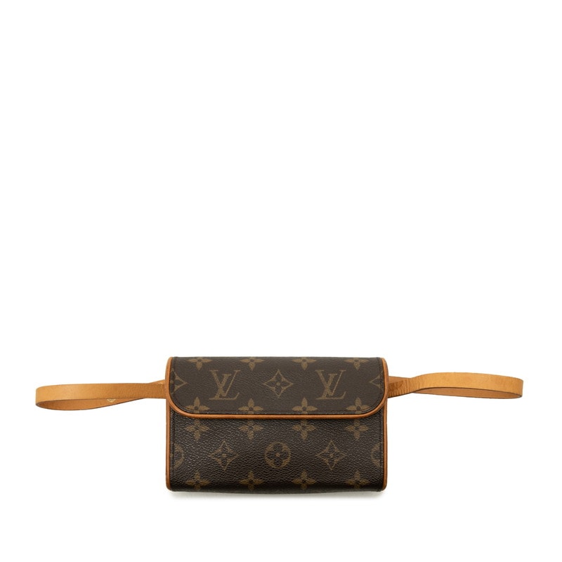 ルイ ヴィトン モノグラム ポシェット フロランティーヌ ボディバッグ ウエストバッグ ショルダーバック M51855 ブラウン PVC レザー レディース LOUIS VUITTON 中古