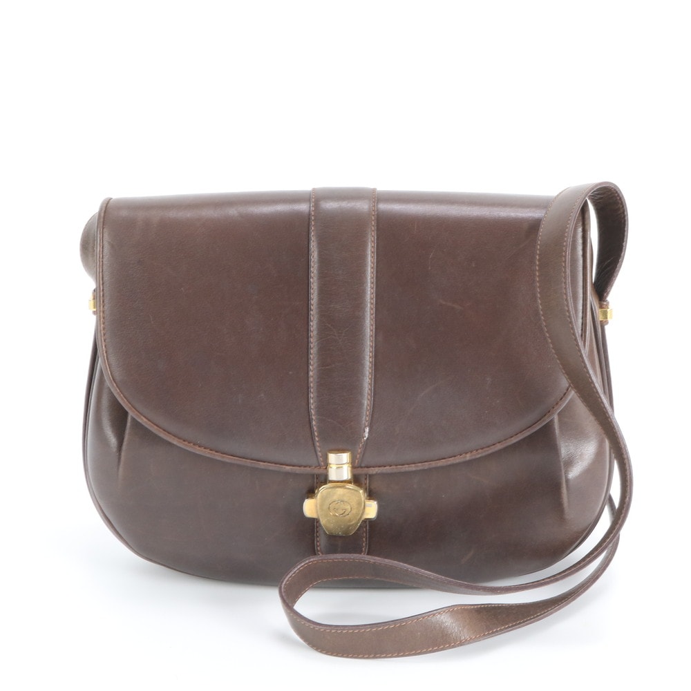 ■美品 グッチ オールドグッチショルダーバッグ レザー