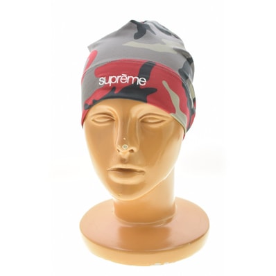 Supreme Base Layer Beanie "Red Camo"