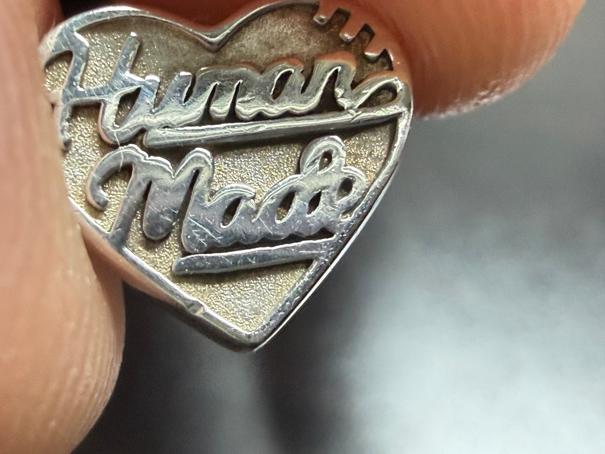 HUMAN MADE Heart Silver Earrings "Silver"