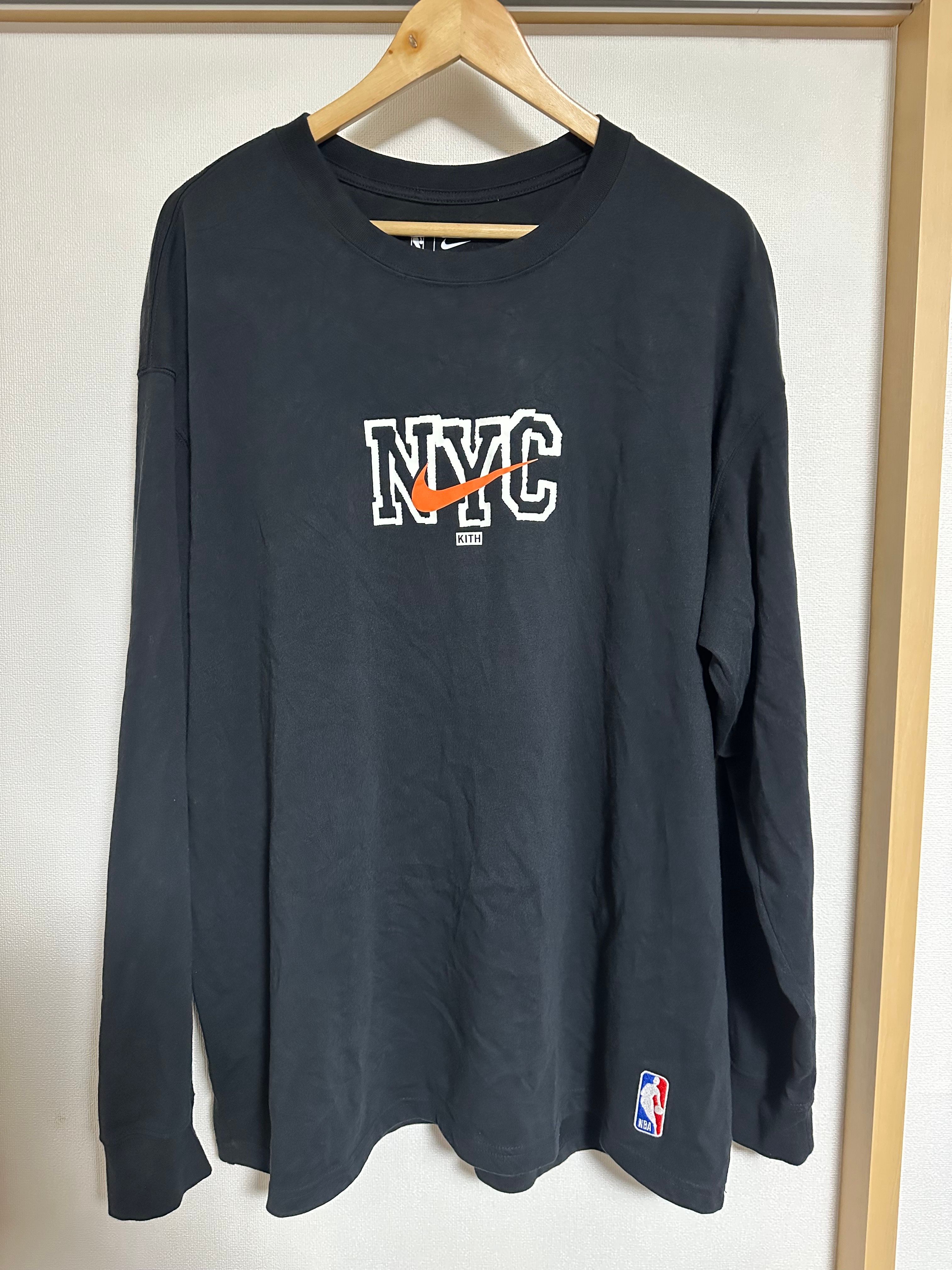 キス ナイキ ニューヨーク ニックス L/S Tシャツ "ブラック" 