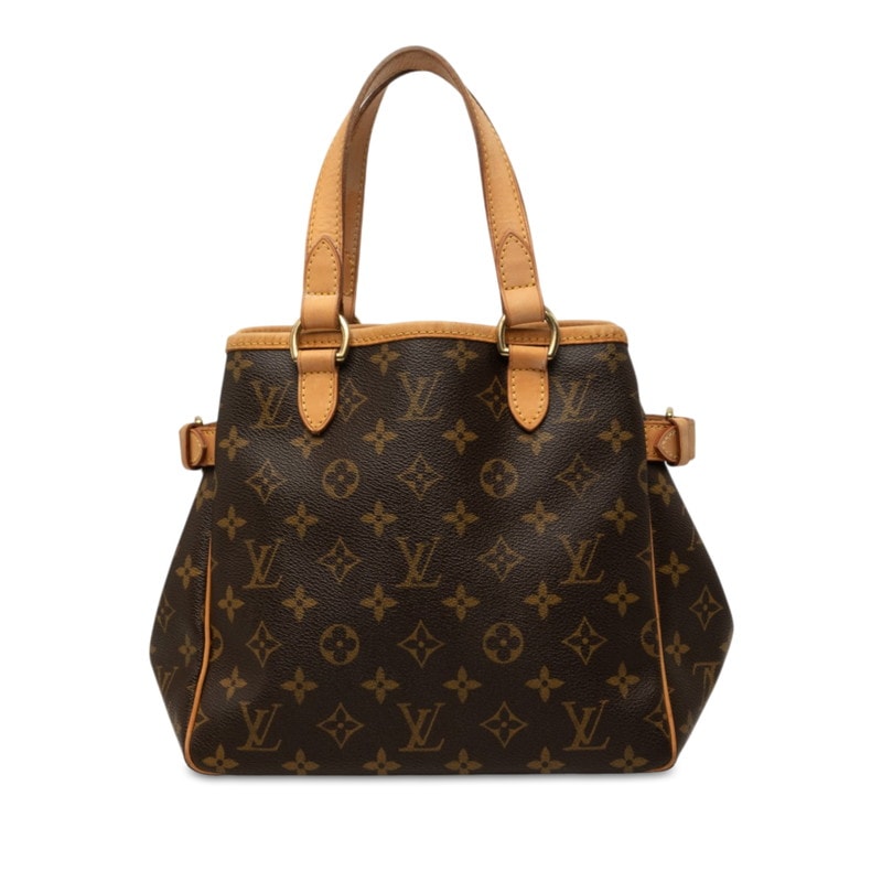 ルイ ヴィトン モノグラム バティニョール ハンドバッグ M51156 ブラウン PVC レザー レディース LOUIS VUITTON 中古