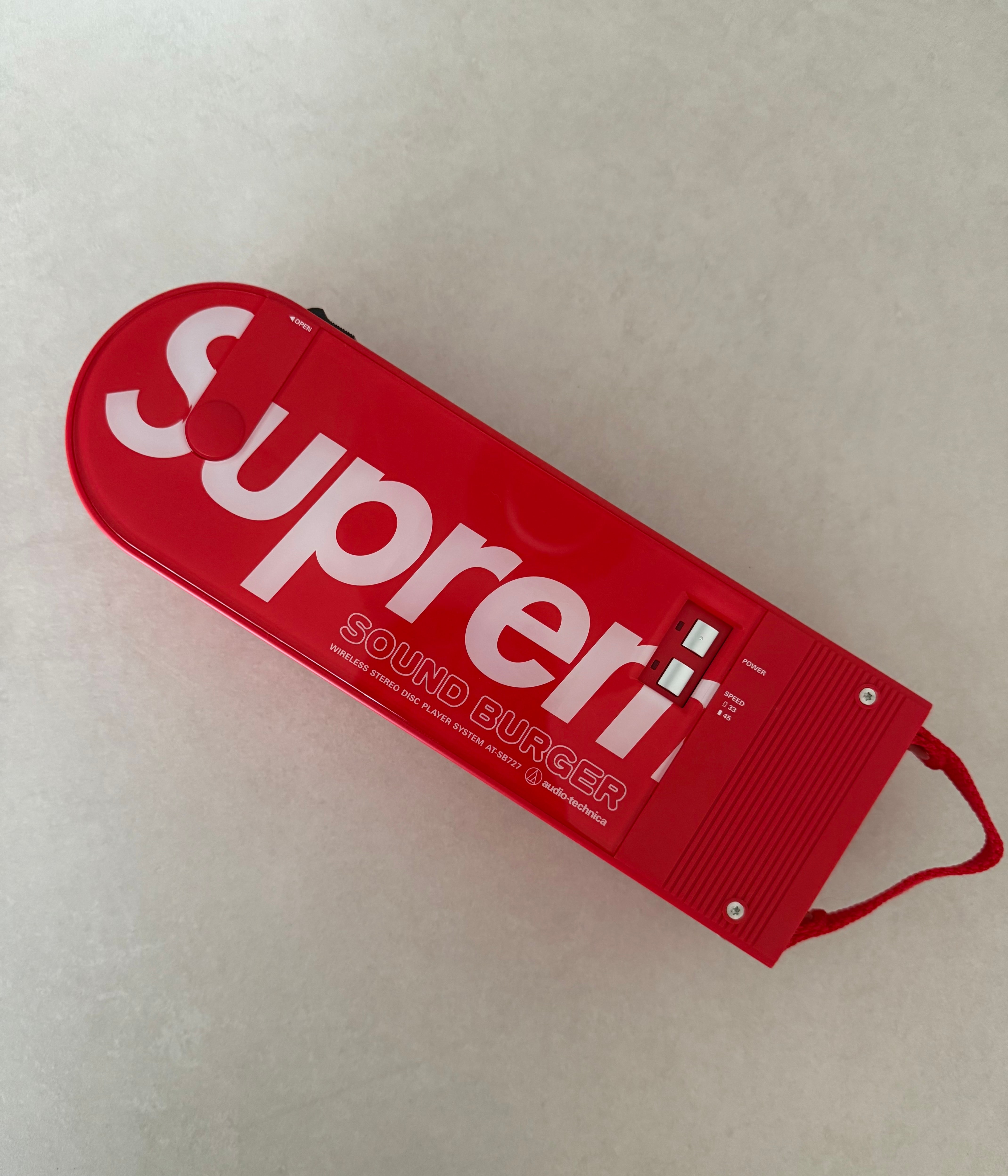 Supreme x Audio Technica Sound Burger Turntable "Red"