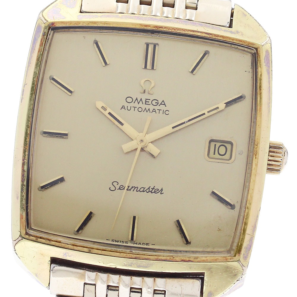 オメガ シーマスター スクエア デイト  自動巻き メンズ 【中古】