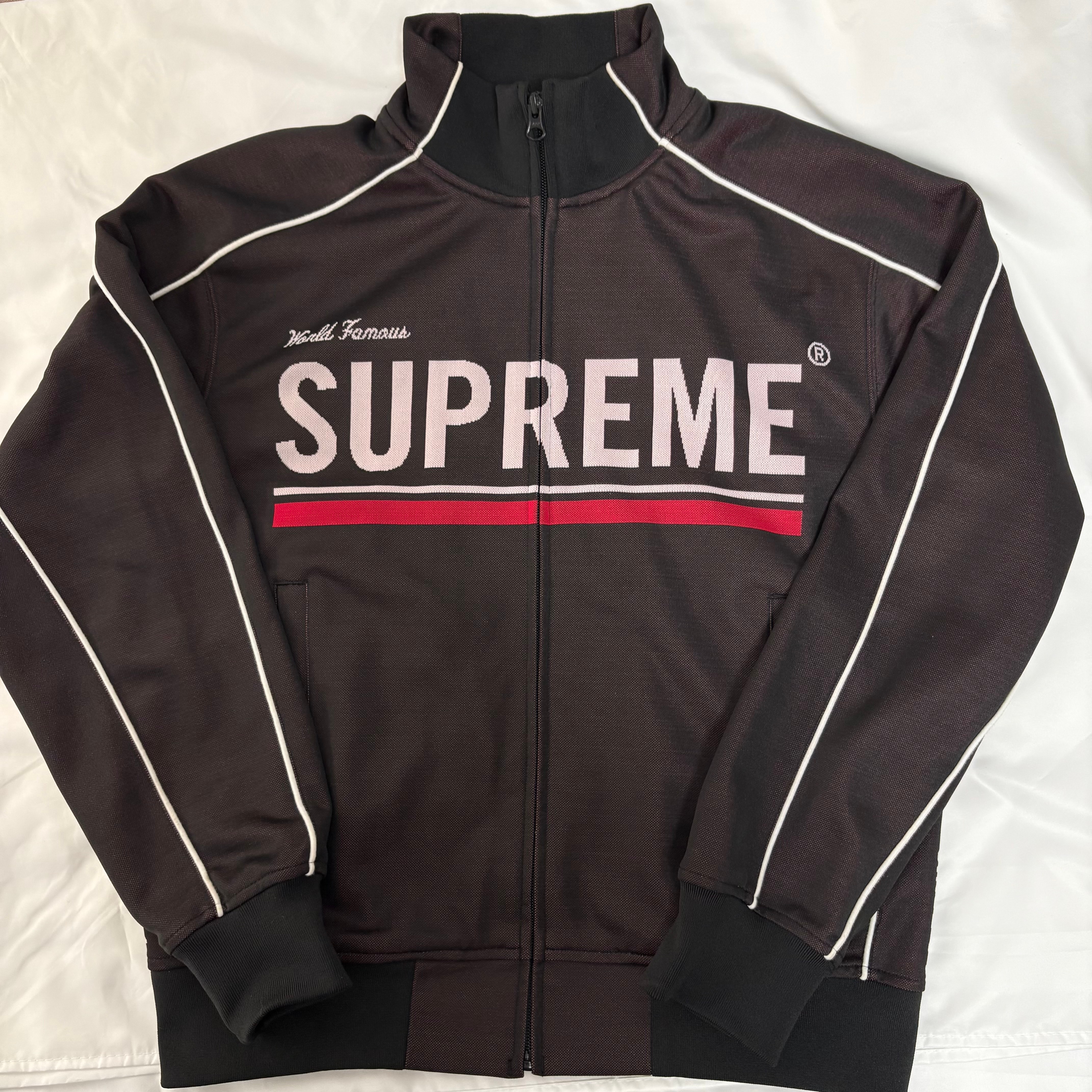 Supreme World Famous Jacquard Track Jacket "Black"
