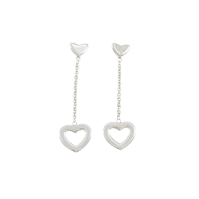 ティファニー ハートリンクドロップ ピアス