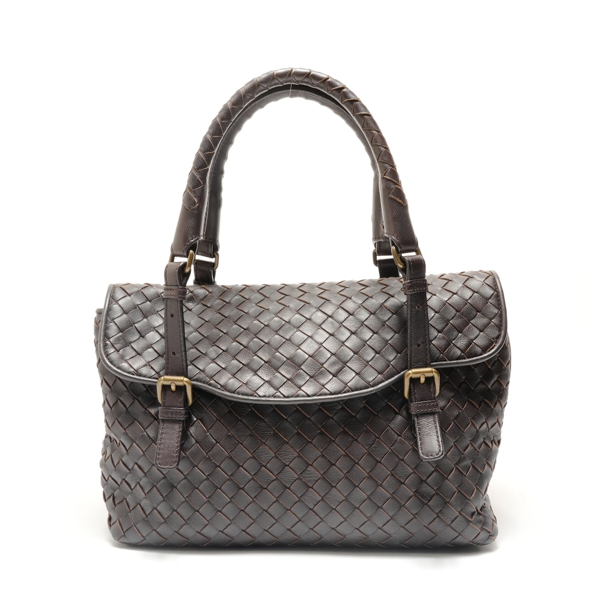 ボッテガ・ヴェネタ　BOTTEGA VENETA ハンドバッグ　中古 D (傷や汚れあり)】ボッテガヴェネタ BOTTEGAVENETA イントレチャート