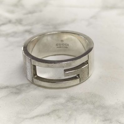 Gucci Branded Regular G ring "Silver"