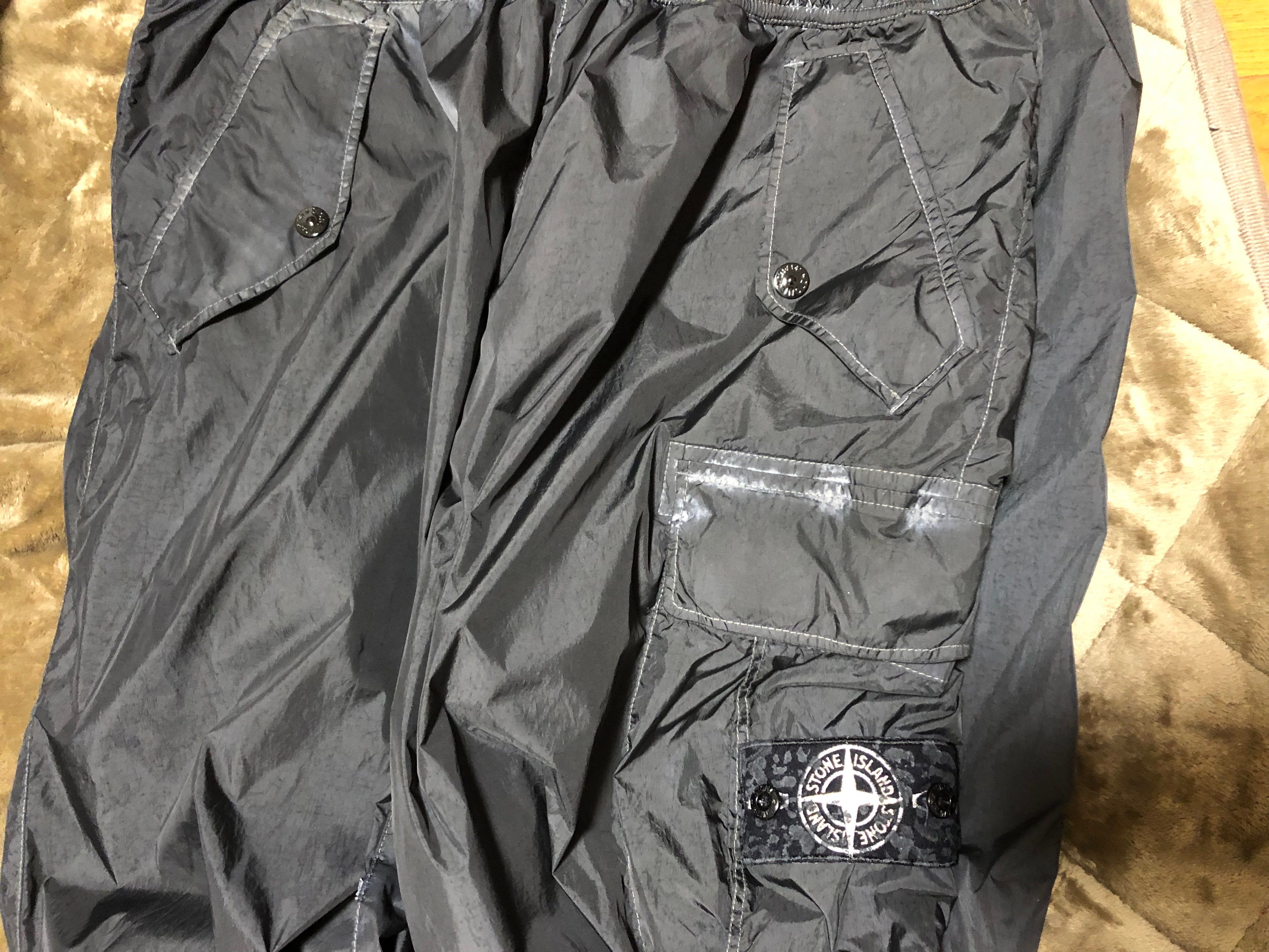 Supreme / Stone Island Painted Camo Nylon Cargo Pant "Black"