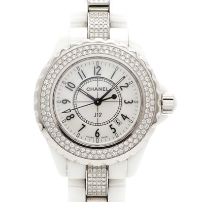 【6wdd0337】シャネル J12 H1420 白文字盤【中古】腕時計 レディース