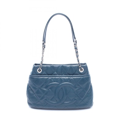 シャネル CHANEL マトラッセ トートバッグ バッグ キャビアスキン(グレインドカーフ) レディース グリーン系 【中古】