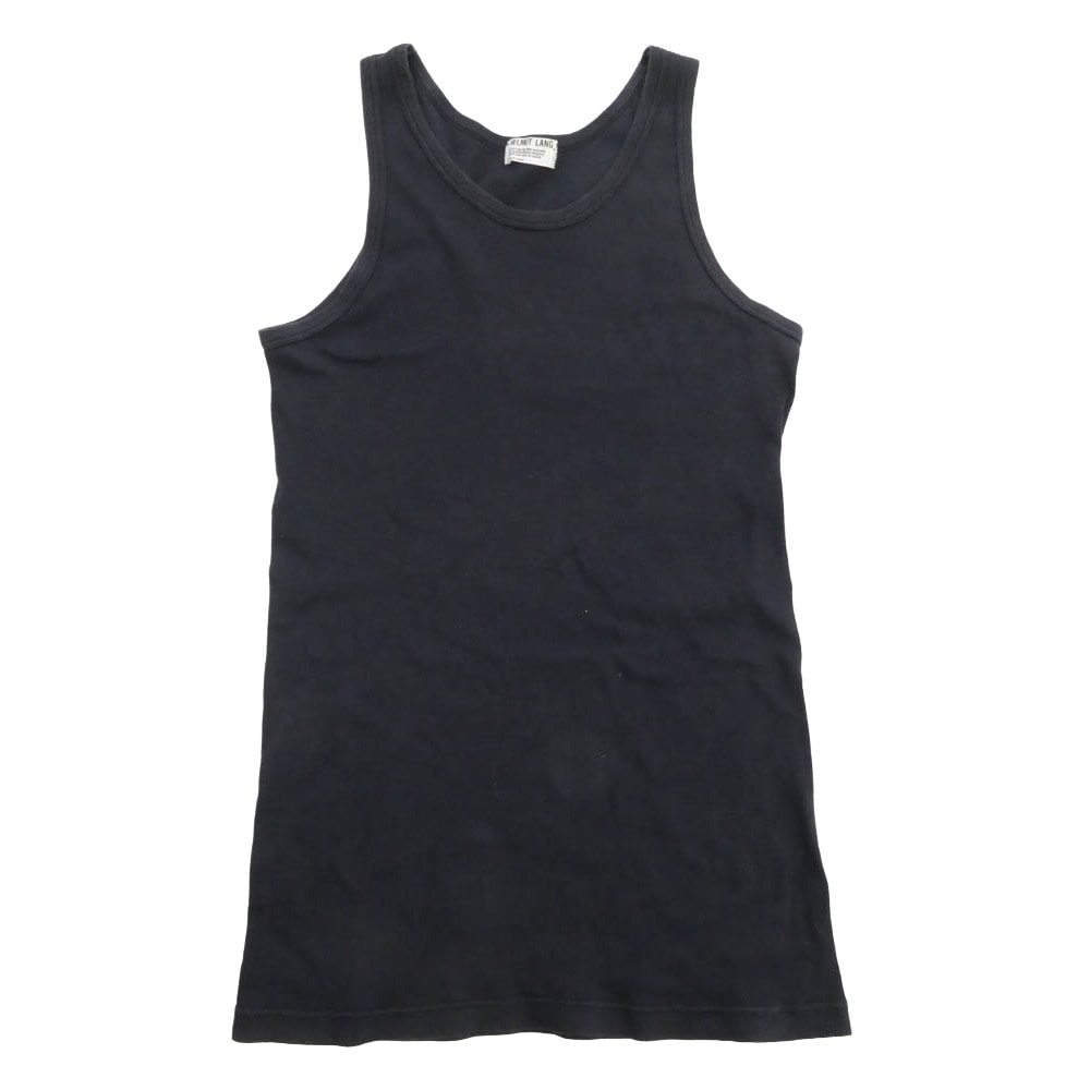 HELMUT LANG ヘルムートラング タンクトップ 00s 本人期 タンクトップ ブラック ブラック系【中古】