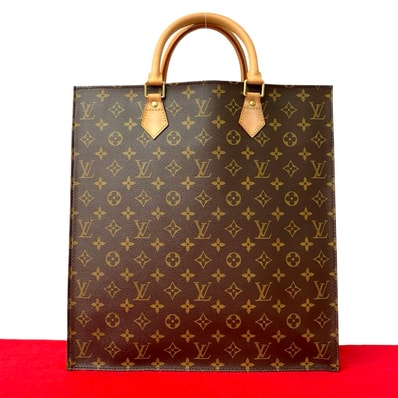 LOUIS VUITTON ルイヴィトン サックプラ モノグラム レザー PVC トートバッグ ブラウン
26977