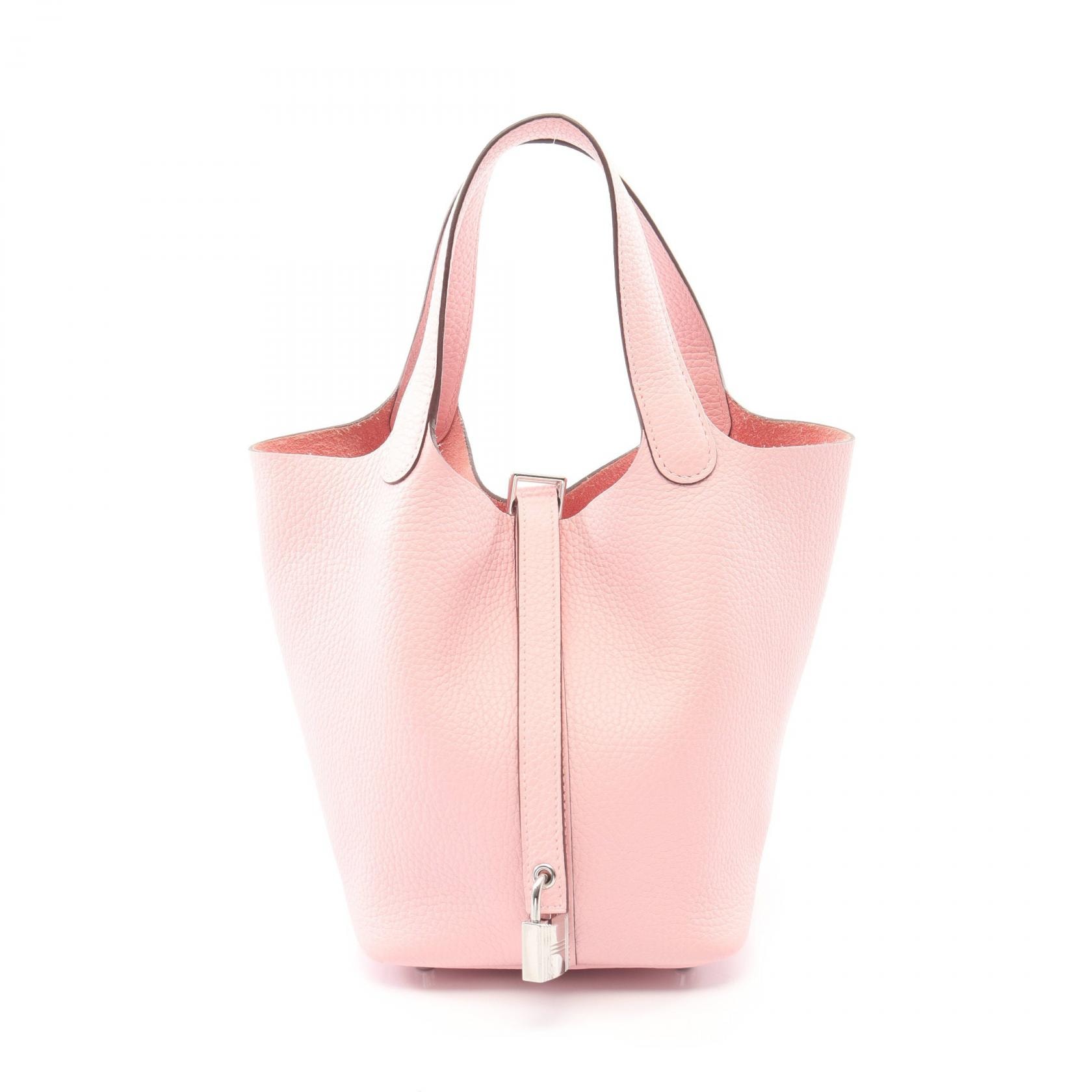 エルメス HERMES ピコタンロックPM ハンドバッグ バッグ レザー トリヨンクレマンス トリヨンクレマンス ローズサクラ K刻印(2025年製造) レディース ピンク系 056289CK 【中古】