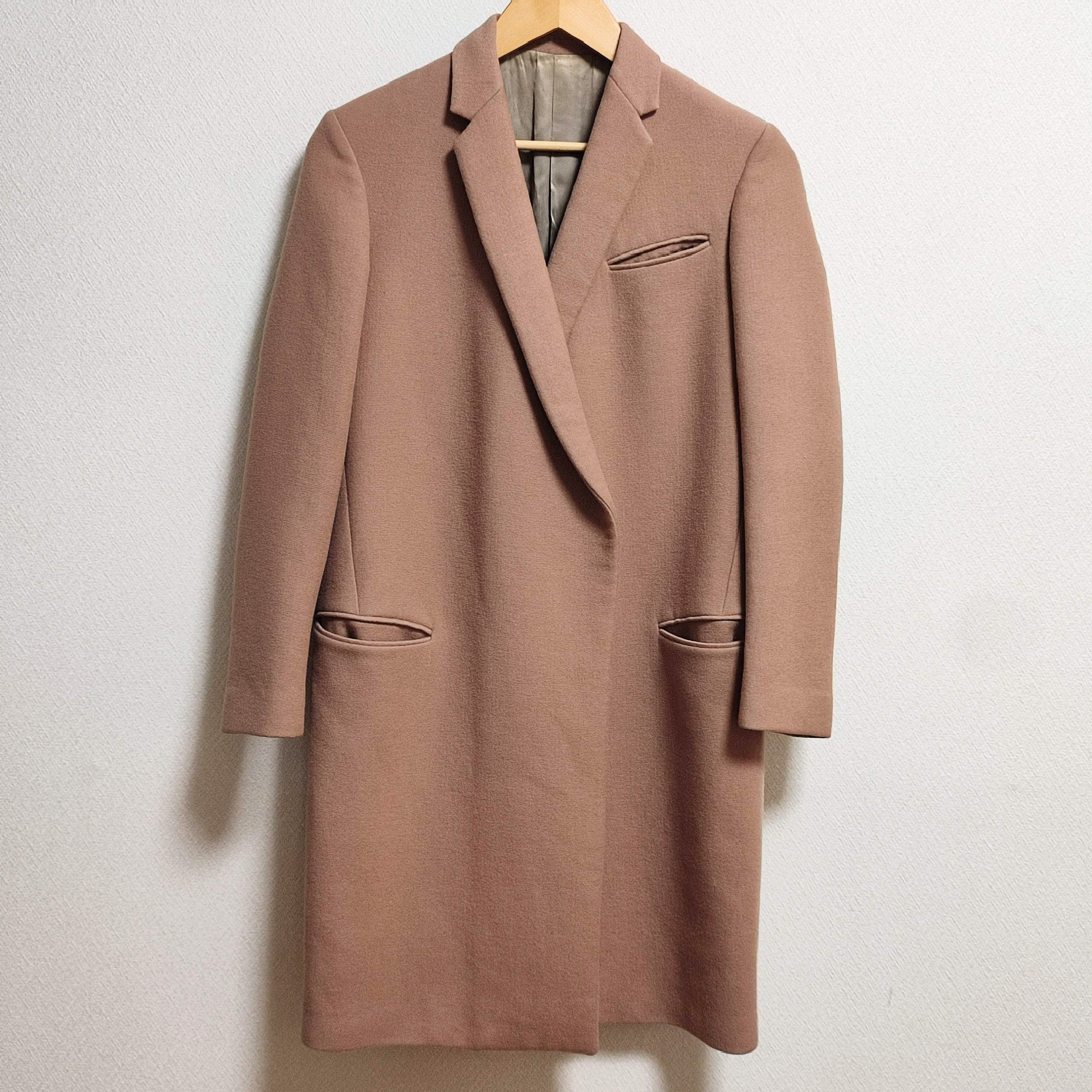 【美品】CELINE セリーヌ エッグクロンビー ロングコート フィービー期 ベージュ 34