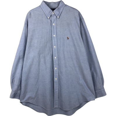 古着 ラルフローレン Ralph Lauren YARMOUTH 長袖 ボタンダウンシャツ メンズXL相当/eaa615286