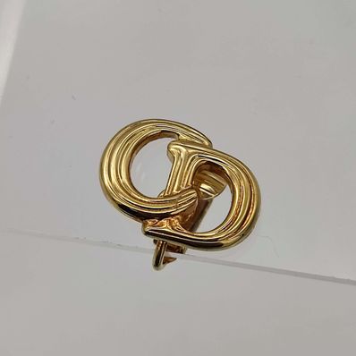 クリスチャンディオール Dior CDロゴ イヤリング 片耳 ゴールド