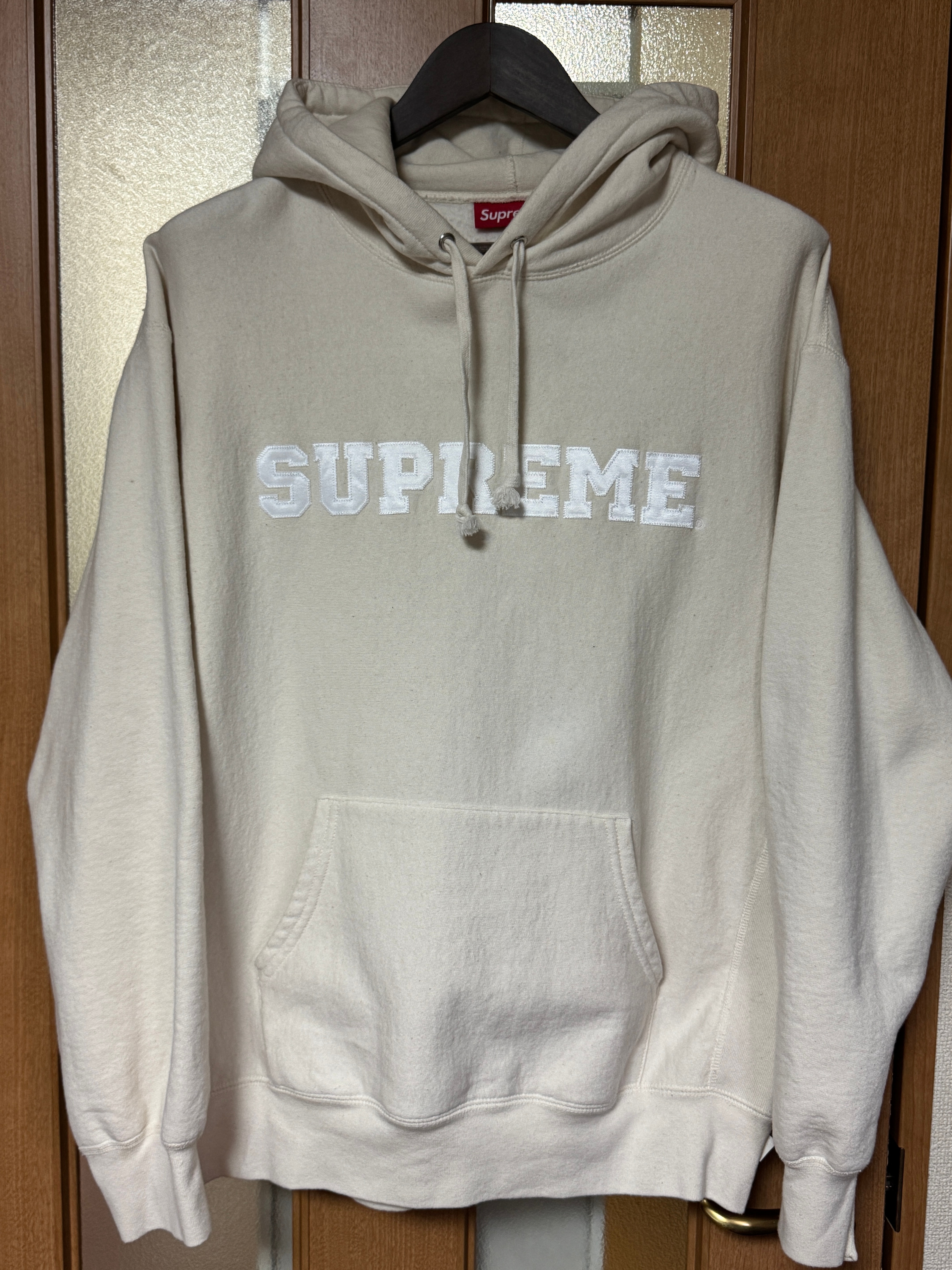 Supreme Collegiate Hooded Sweatshirt "Natural"