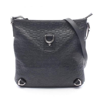 グッチ GUCCI アビー ホースビット ショルダーバッグ バッグ レザー レディース ブラック系 レザー 【中古】