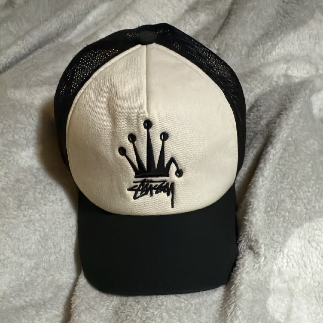 Stussy Crown Stock Trucker Cap "Black"