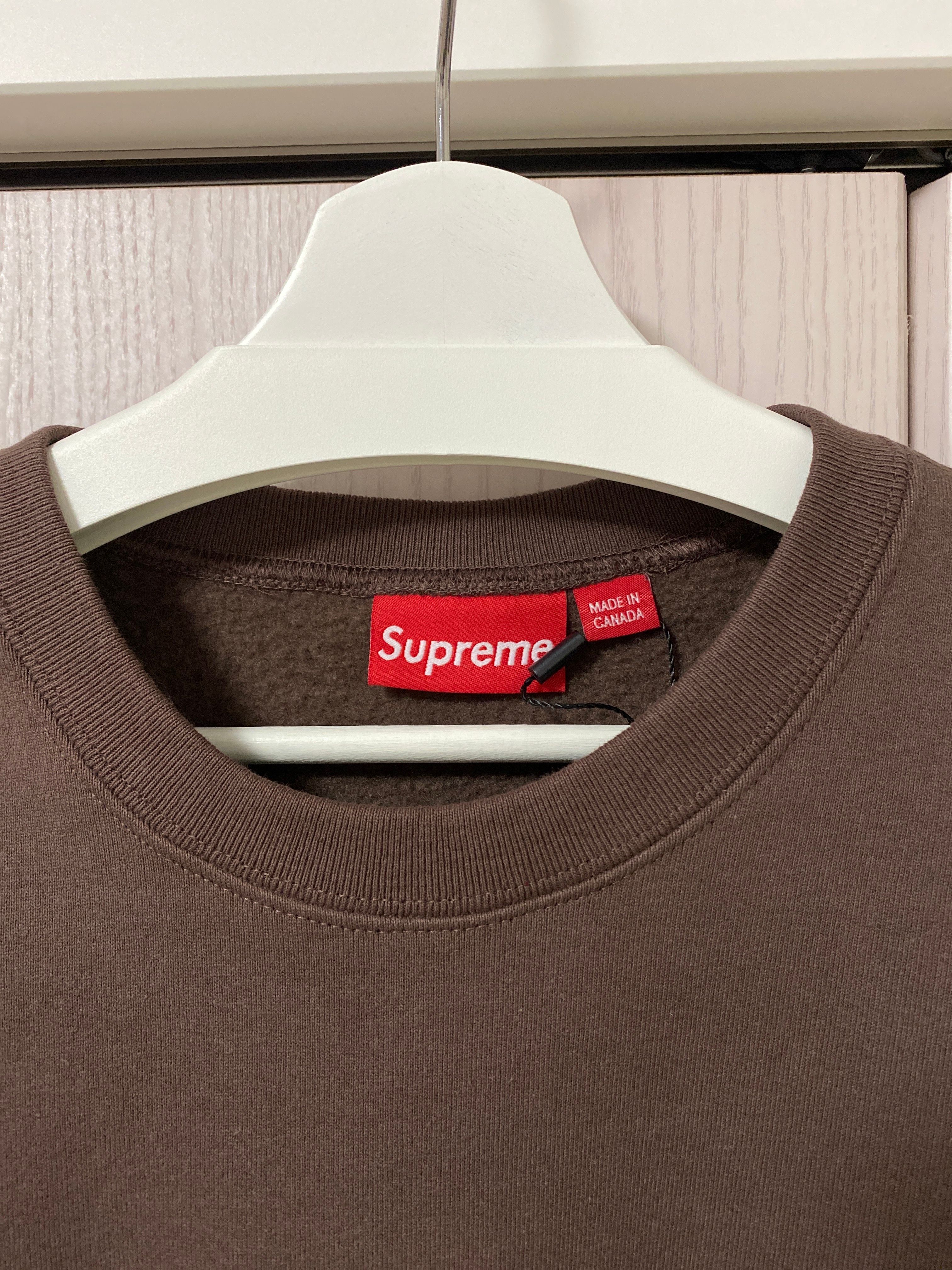 Sサイズ Supreme 22FW Box Logo Crewneck Heather Grey