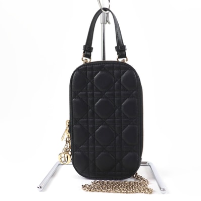極美品 クリスチャンディオール Lady Dior フォンホルダー