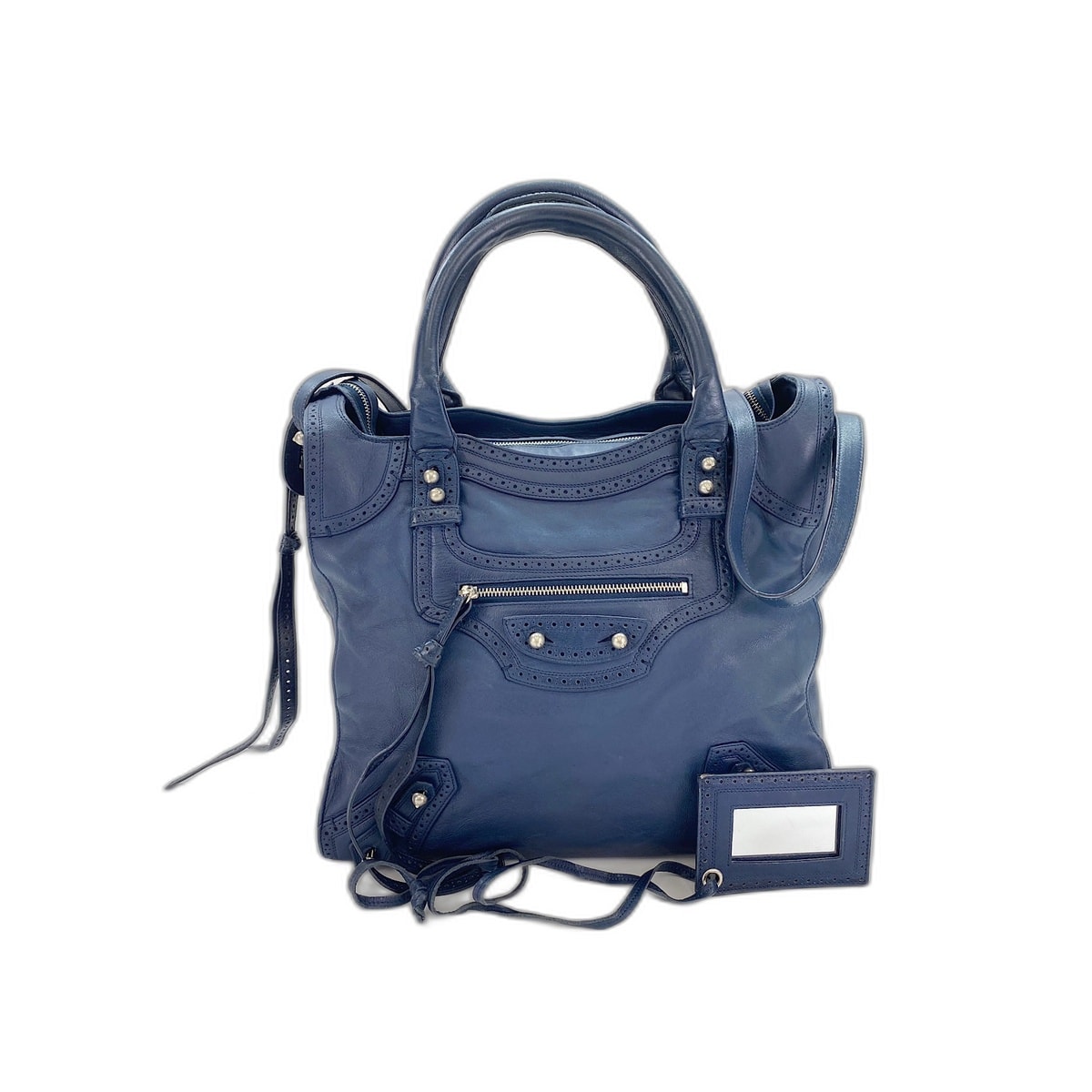 バレンシアガ BALENCIAGA リヴァシティ ペーパー ショルダーバッグ レザー【中古】
