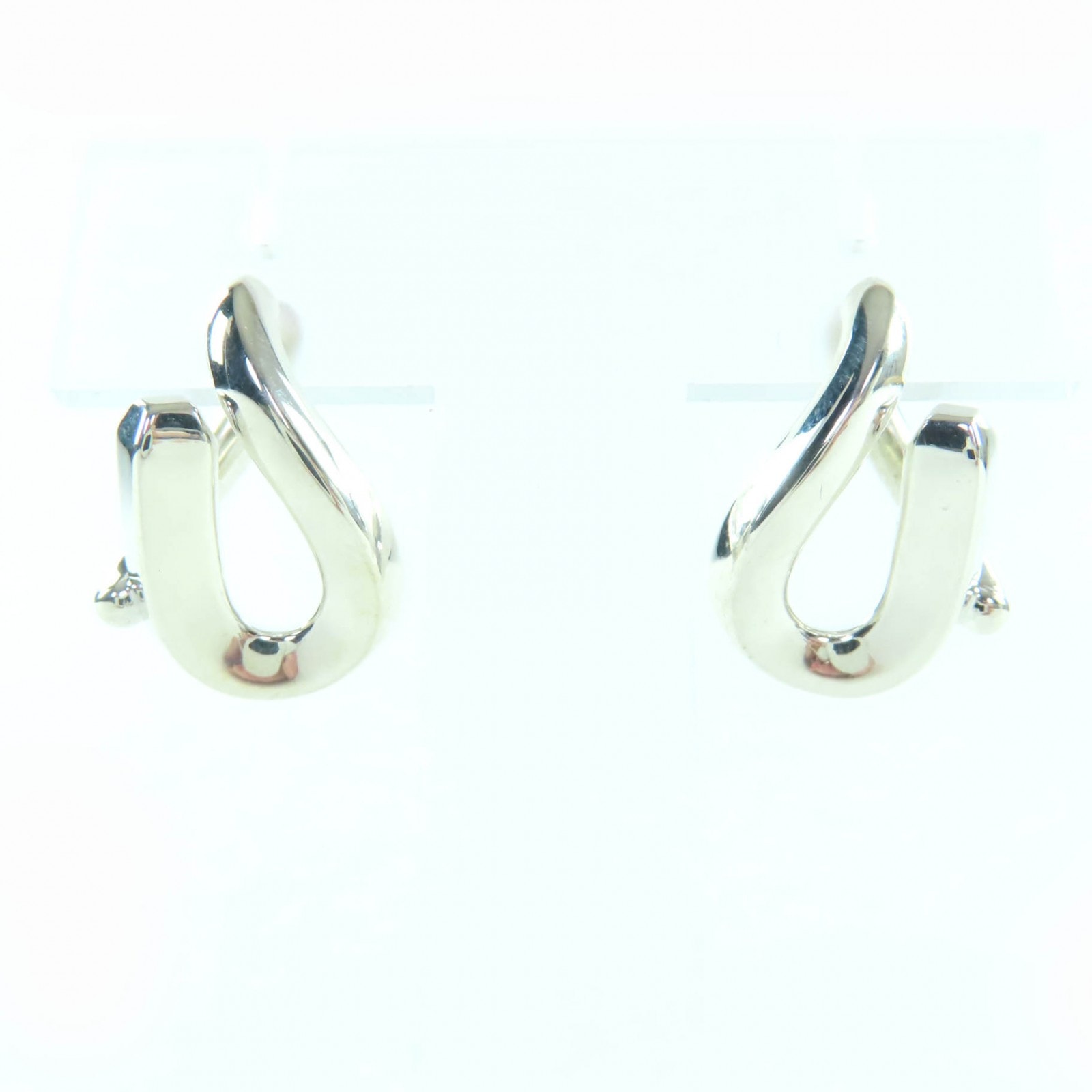 極美品 ティファニー シングル リンク ピアス シルバー レディース