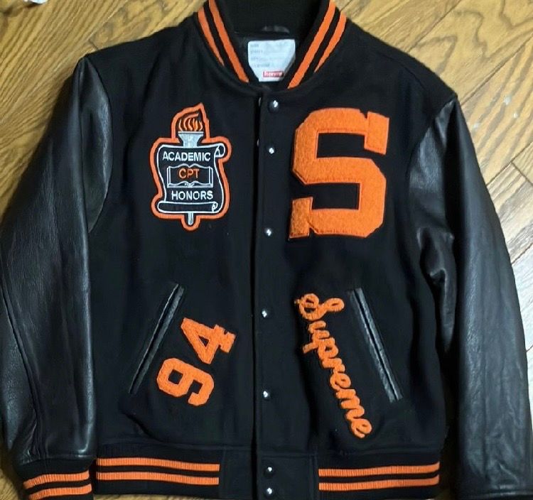 Supreme Team Varsity Jacket "Black"