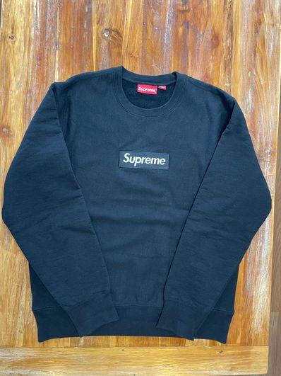 Supreme Box Logo Crewneck Sweatshirt "Black" (18FW)
