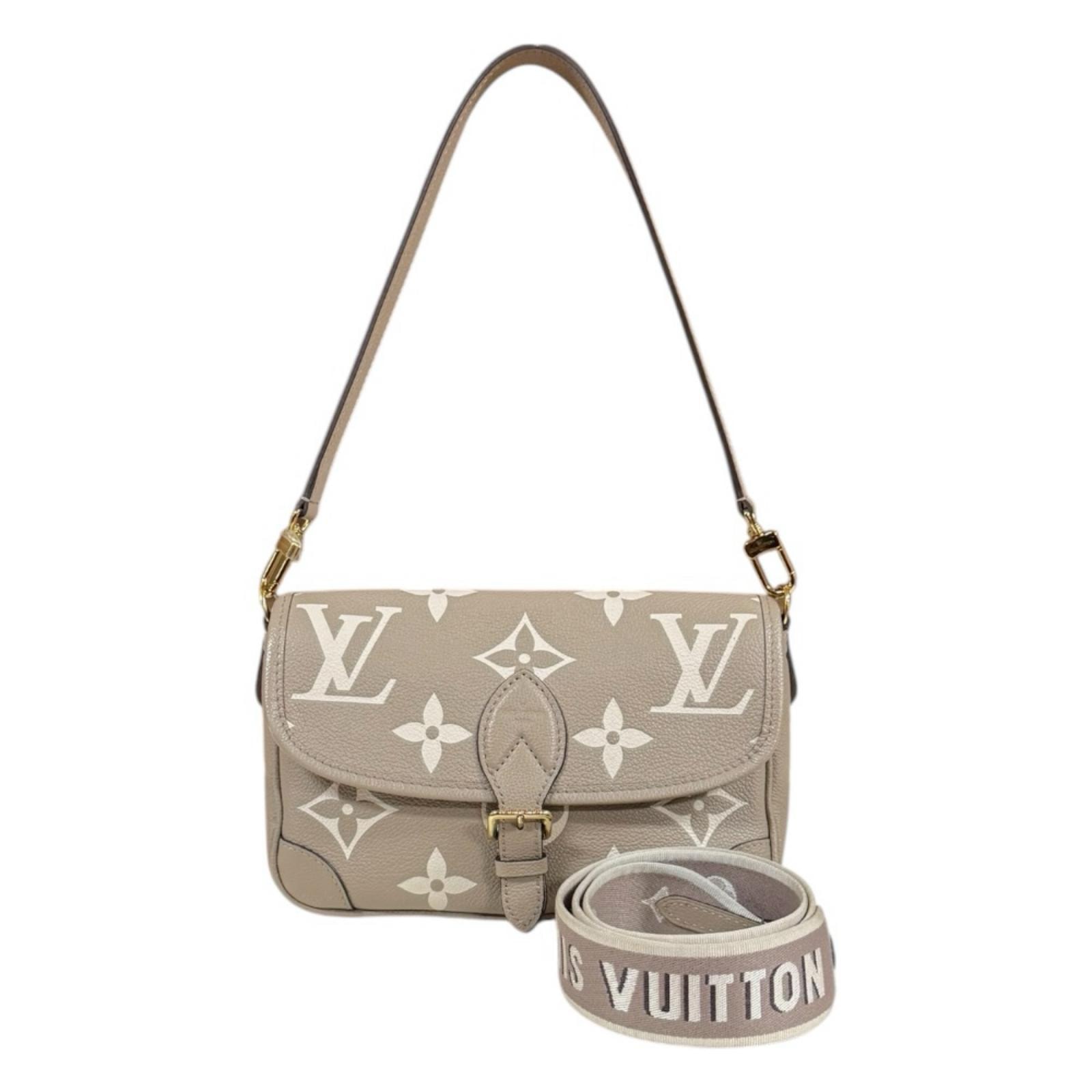 ルイヴィトン ディアヌ バイカラーモノグラムアンプラント ショルダーバッグ M46583 ベージュ レディース LOUIS VUITTON  中古
