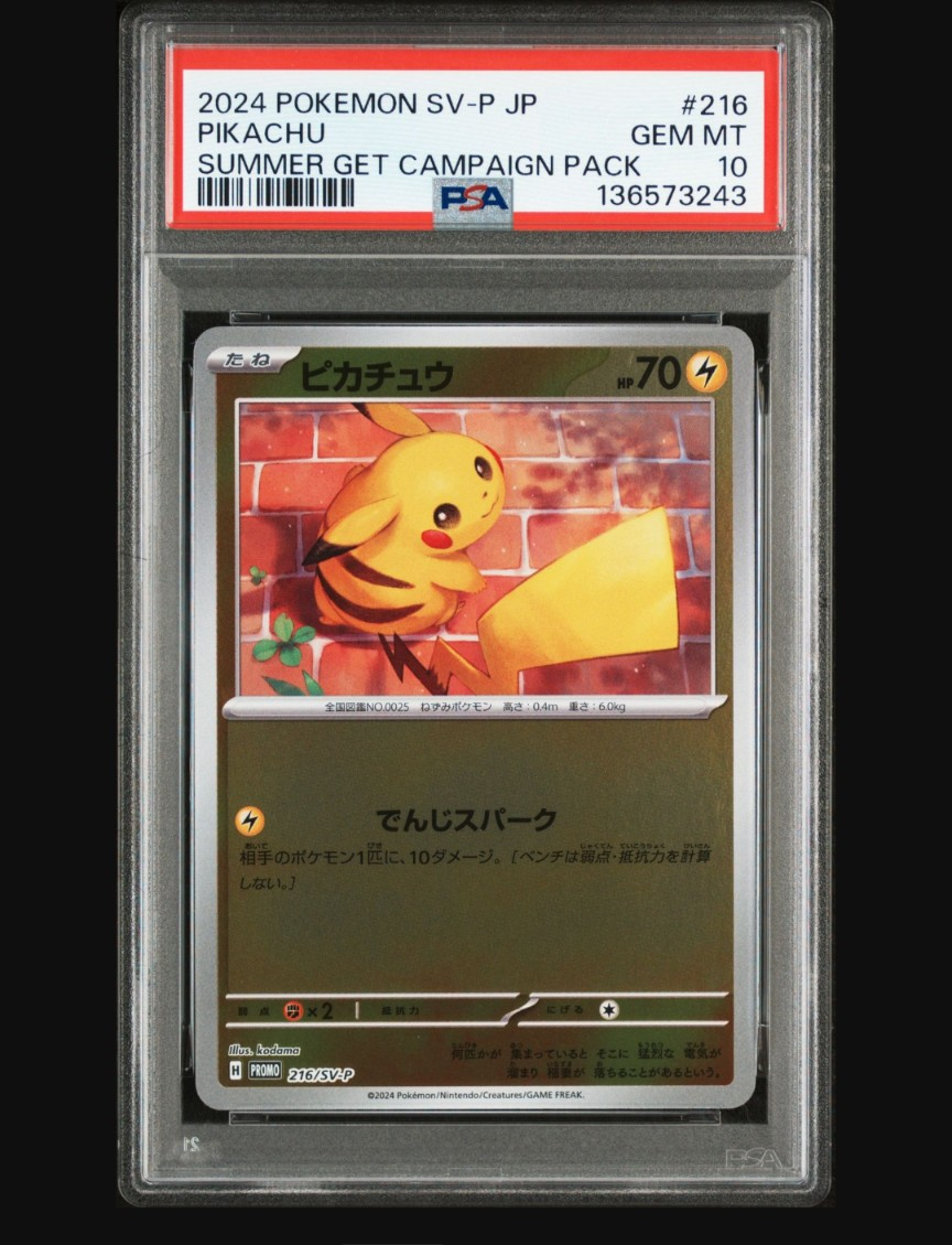 ピカチュウ P [SV-P 216](プロモカードパック「ポケカの夏がキタ!プロモカードGetキャンペーン!」)