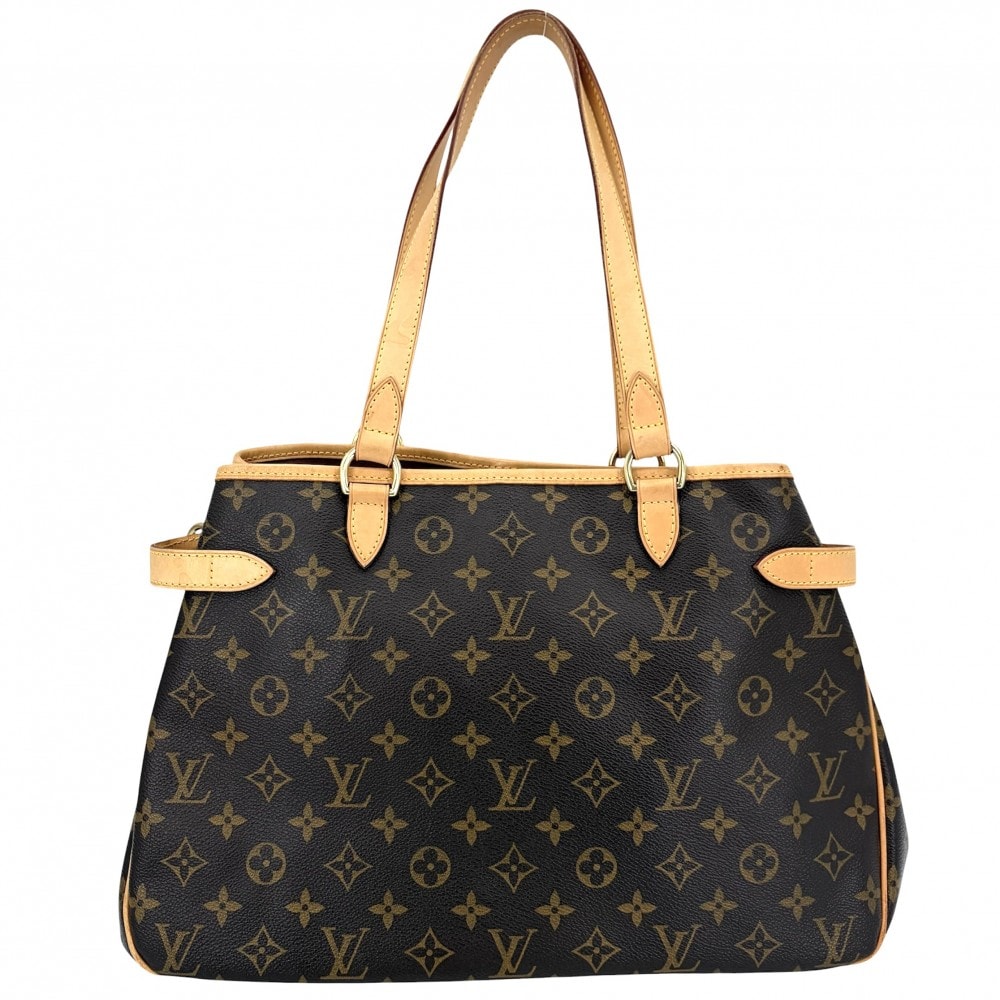 LOUIS VUITTON ルイヴィトン トートバッグ バティニョールオリゾンタル ハンドバッグ 肩掛け M51154 モノグラムキャンバス    ブラウン 茶 ゴールド金具 レディース【中古品】