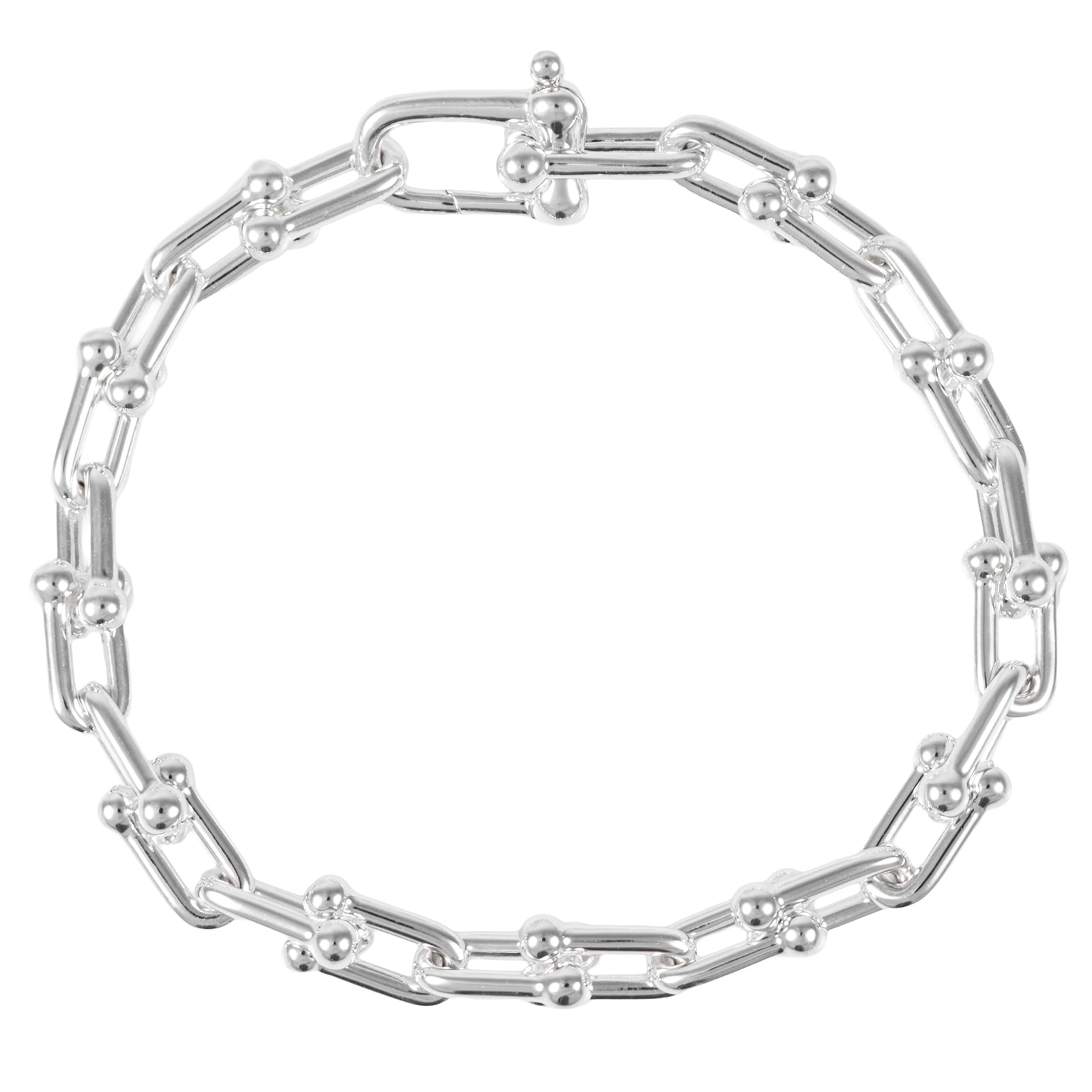 TIFFANY&Co. ティファニー ハードウェア ブレスレット スモール シルバー925 シルバー【中古】