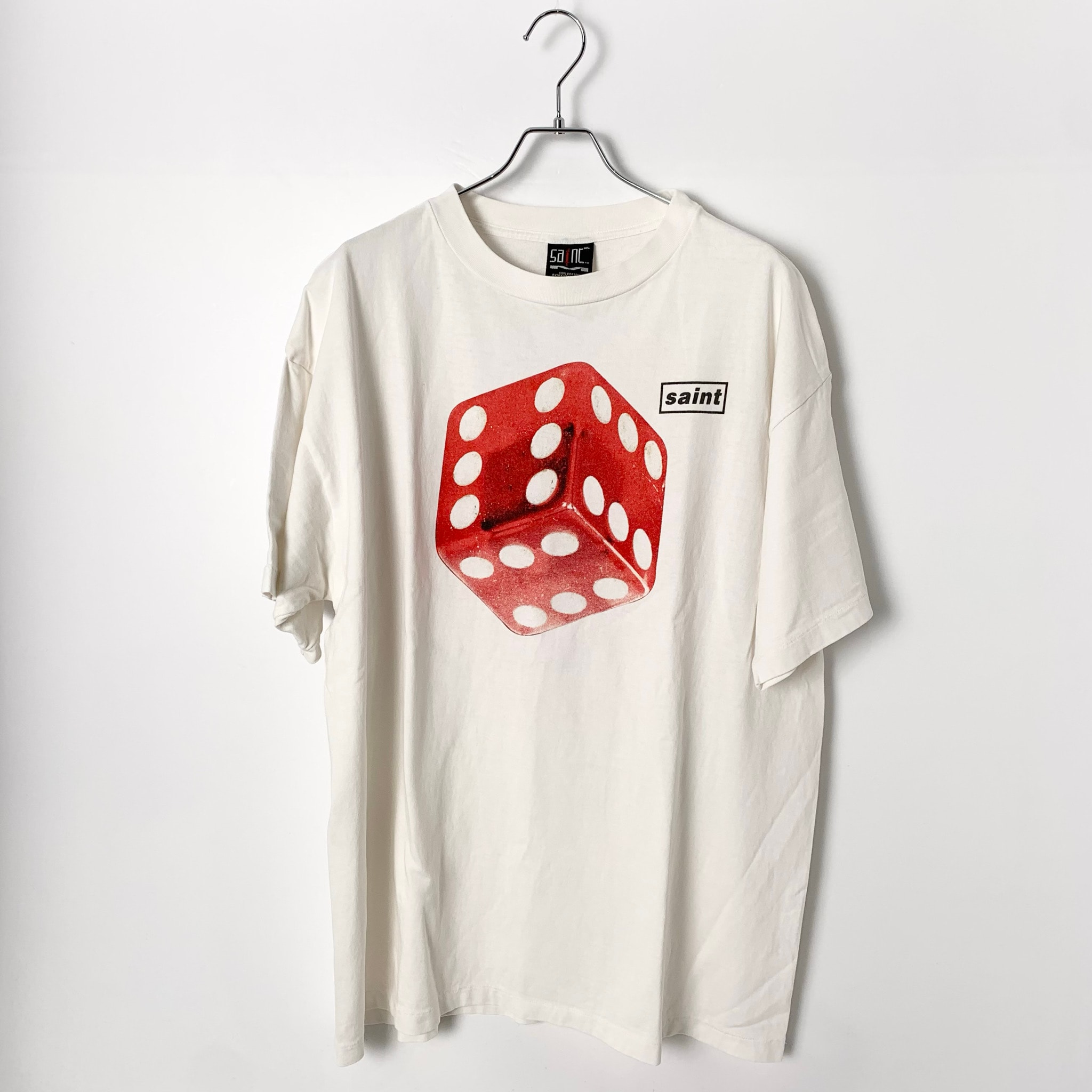 SAINT Mxxxxxx  23SS Dice Tee "White"
